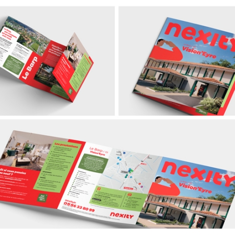 Plaquette 3 volets / Nexity Aquitaine